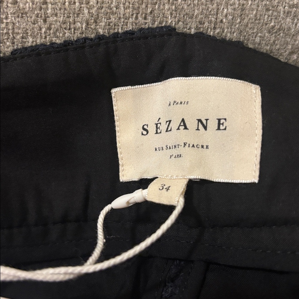 Sezane Black Fausto Pants. NWT - Picture 7 of 11